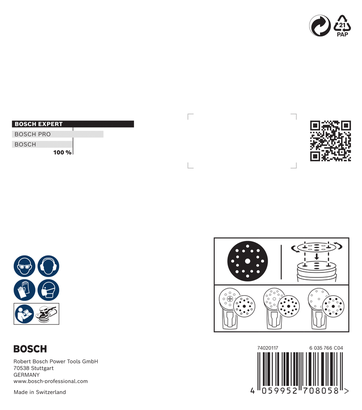 Bosch O780 箔砂紙套裝 125 毫米 9 件